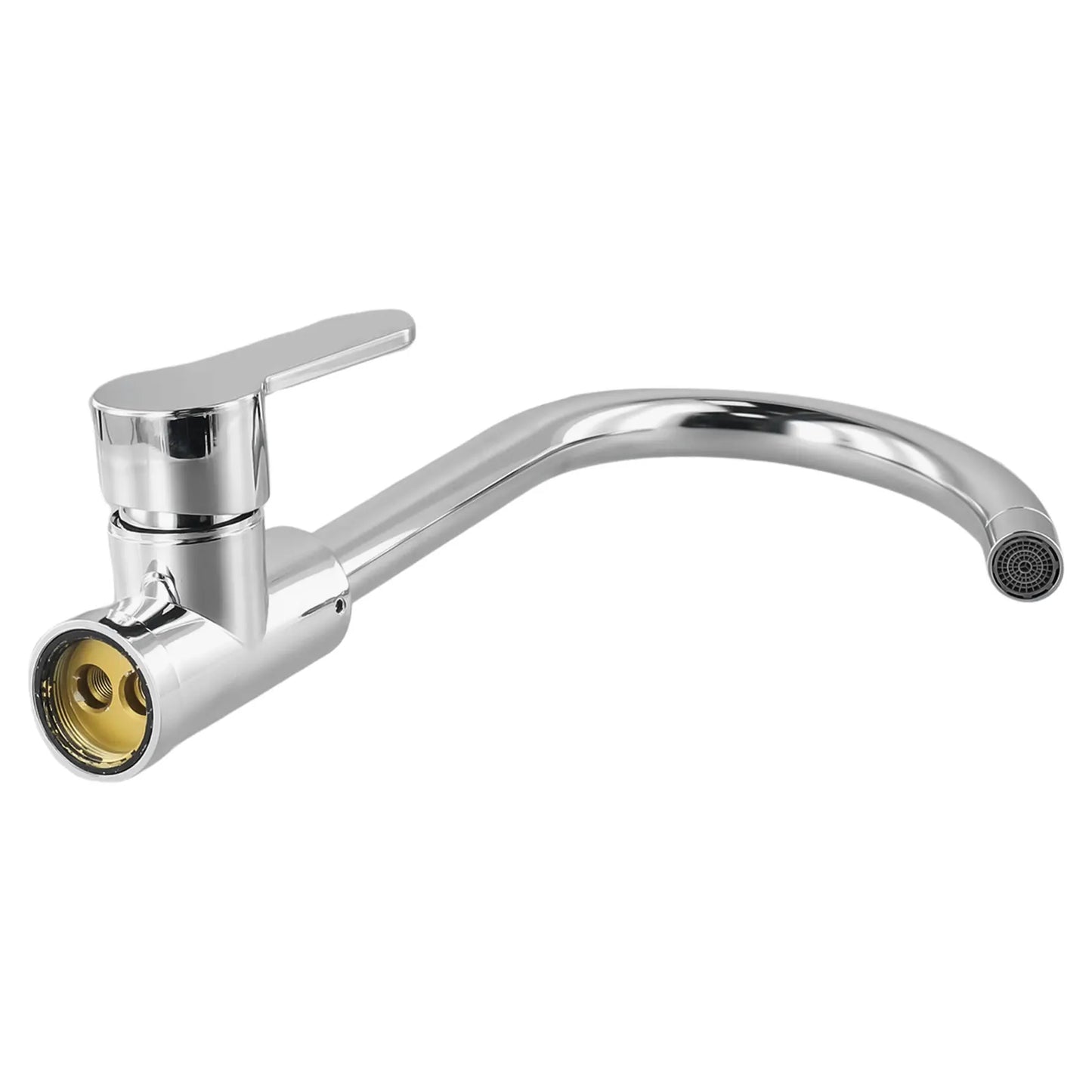 Kitchen Bathroom  Faucet Polished  Chrome Plated  Swivel Basin  Sink Cold Hot Mixer Water Tap Deck Mounted Bathroom Faucet