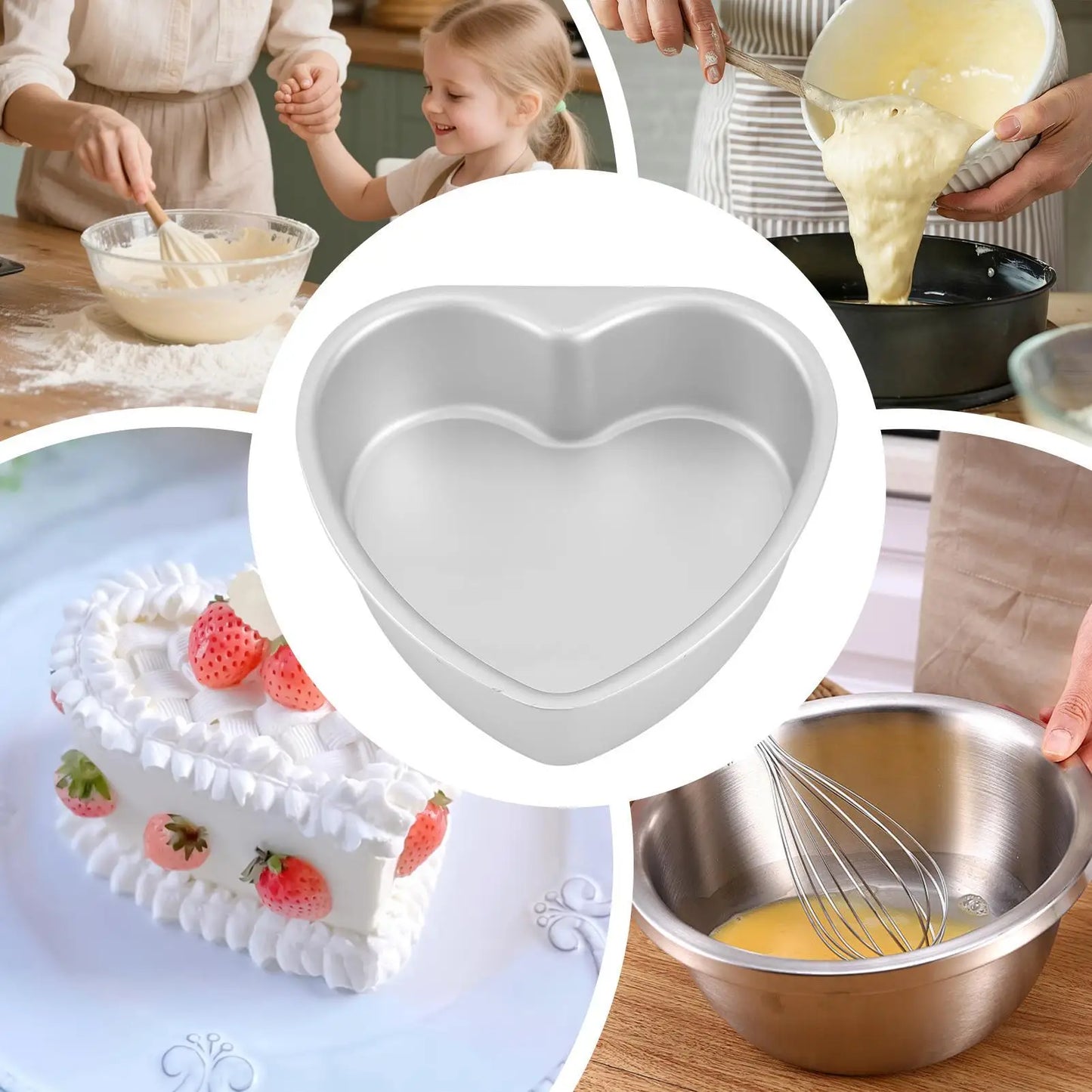 Heart Shaped Cake Pan Cake Baking Pans Heart Cake Tins Baking Molds Cake Tin Baking Tray Chocolate Cake Pan Tin Baking Mold