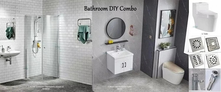 Wholesale High Quality Marble Bathroom Vanity White Unit Bathroom Furniture Poland Bathroom Cabinet