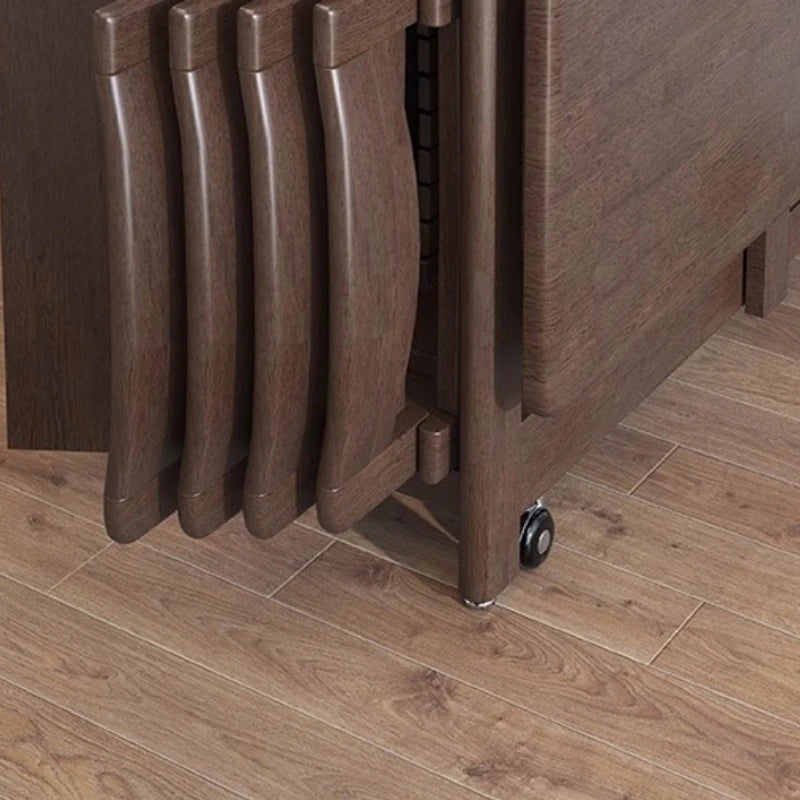Wooden Folding Dining Table Storage Modern Mobile Family Dining Table Office Receive Conjuntos De Salas De Jantar Furnitures