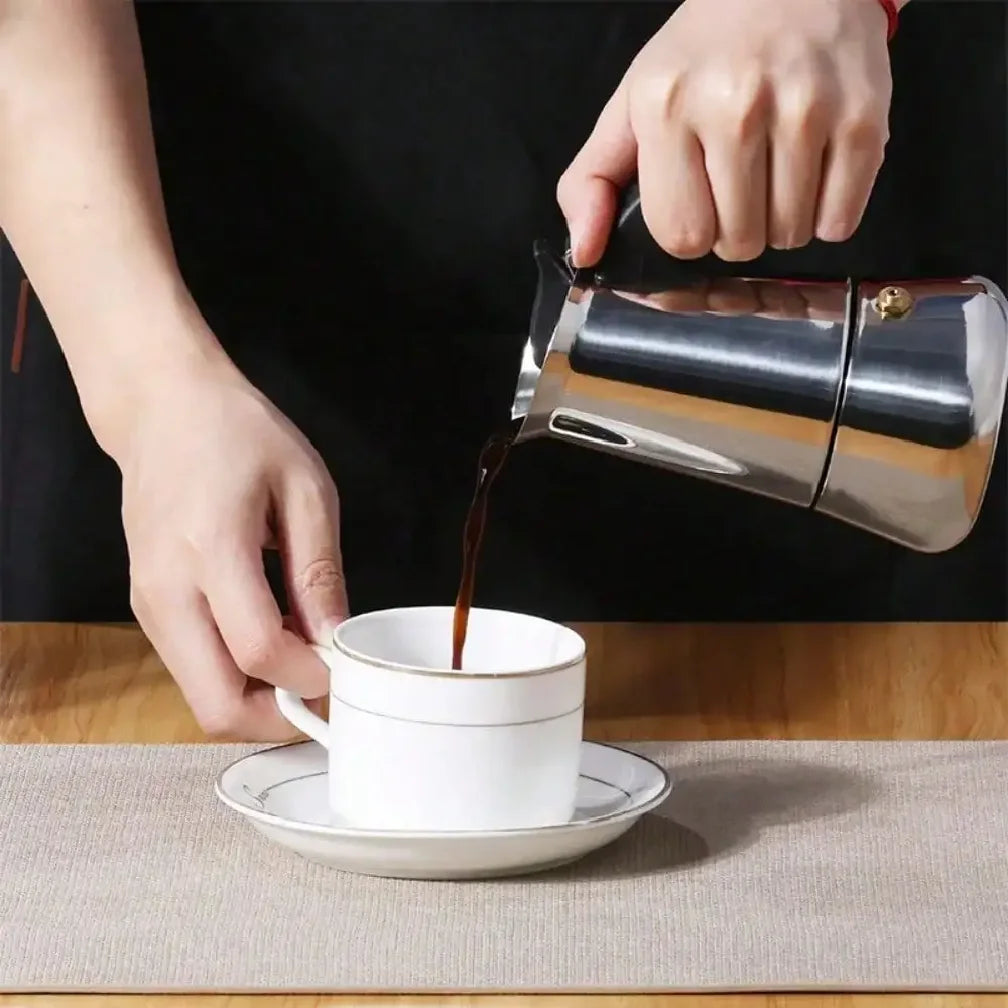 Mocha Coffee Pots Italian Aluminum Octagonal Pot Coffee Cup Maker Tea Maker Portable Coffee Maker