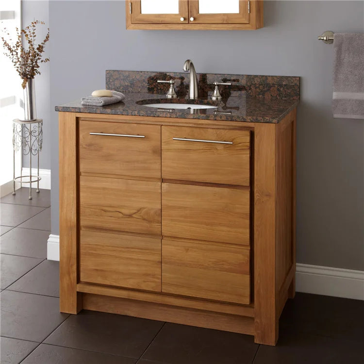 Luxury modern modular bathroom cabinet with smart mirror ceramic basin, wall-mounted vanity, eco-friendly