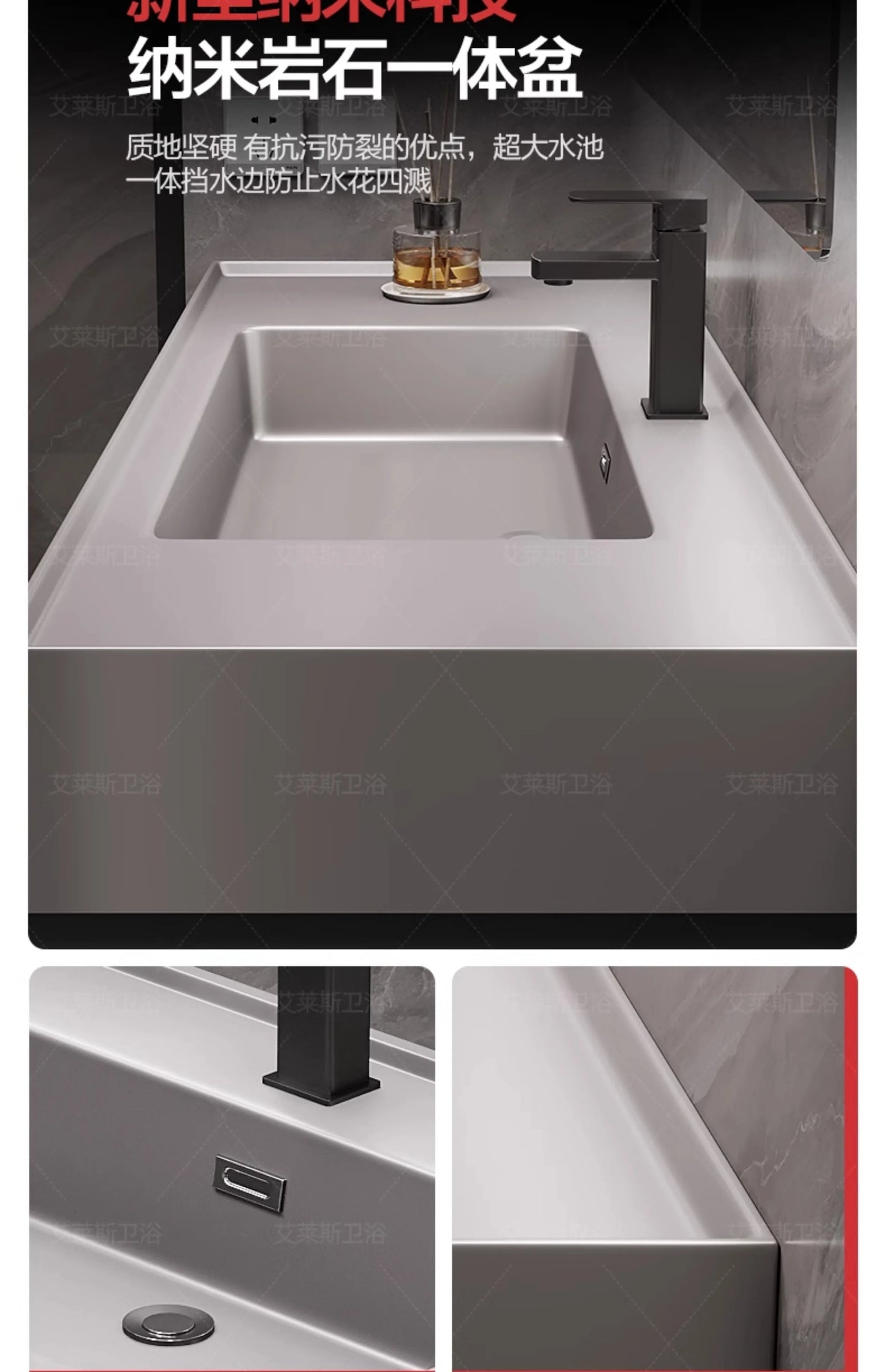 01A Modern Simple Bathroom Vanities Vintage Toilet Partition Vanity Drawer Light Mirrors Muebles Para El Hogar Maderaa Furniture