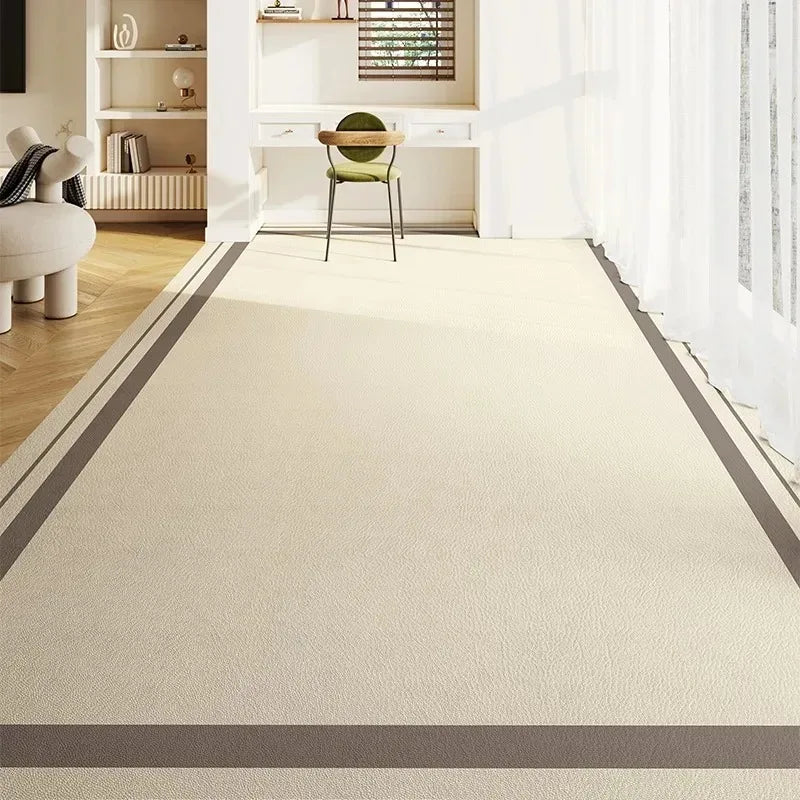 Balcony Waterproof Carpet Pvc Leather Anti-slip Floor Mat Large Size Minimalist Style Home Decoration Rug Kitchen Carpets 주방 카펫