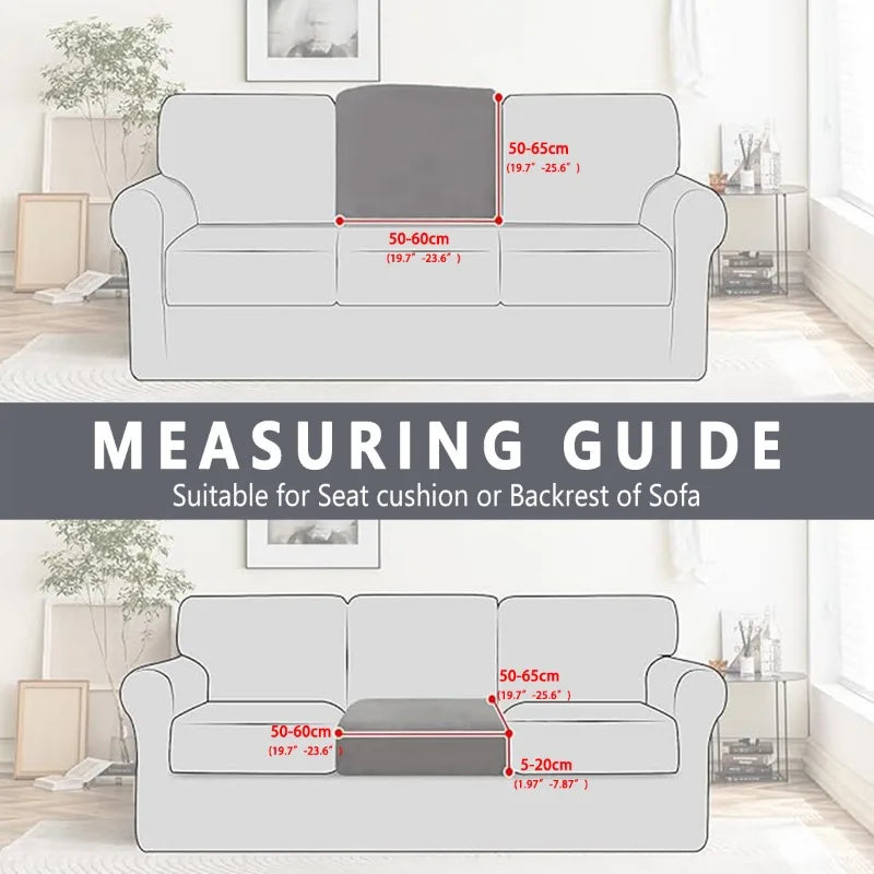New Cross Border Set Outdoor Printed Sofa Cushion Cover Elastic Durable Milk Silk Fabric Single Seat Slipcover For Patio Garden