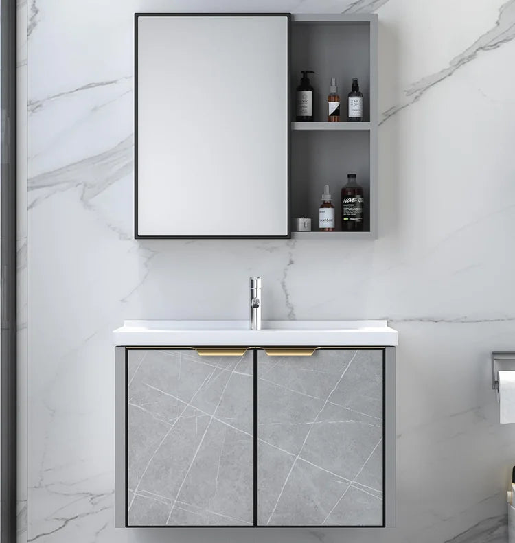 China Bathroom Mirror Cabinet Ceramic Hand Wash Basin Bathroom Vanity Units
