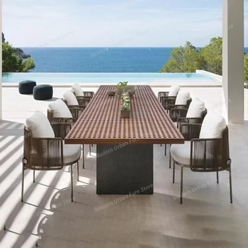Wood Waterproof Garden Furniture Sets Rattan Cushions Moving Italian Garden Furniture Set Patio Adult Muebles Terraza Decoration