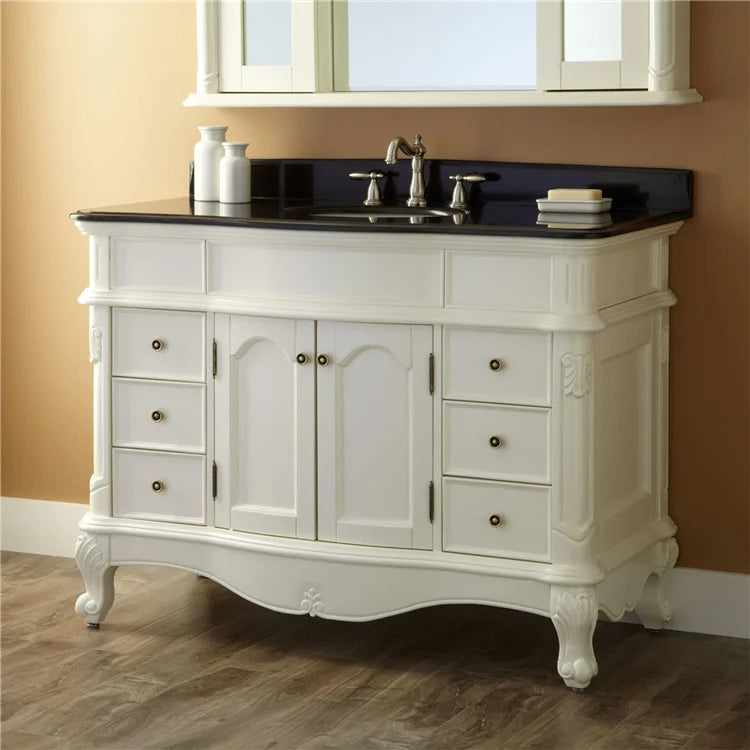 Luxury modern modular bathroom cabinet with smart mirror ceramic basin, wall-mounted vanity, eco-friendly