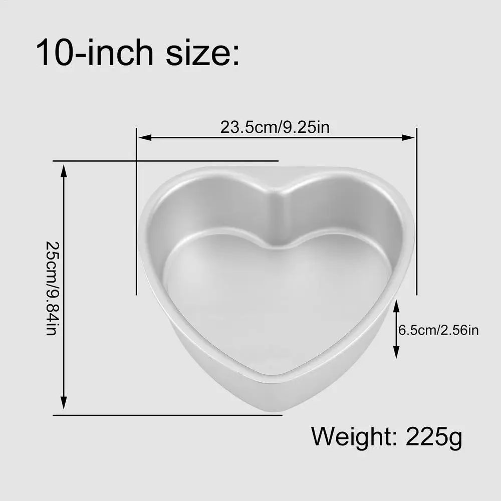 Heart Shaped Cake Pan 6/8/10 Inch Removable Bottom Baking Pan Aluminum Alloy Chocolate Cake Bread mold Kitchen Bakeware Tools