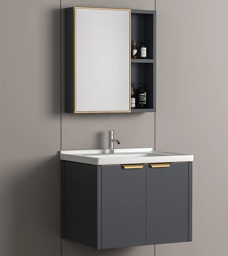 China Bathroom Mirror Cabinet Ceramic Hand Wash Basin Bathroom Vanity Units