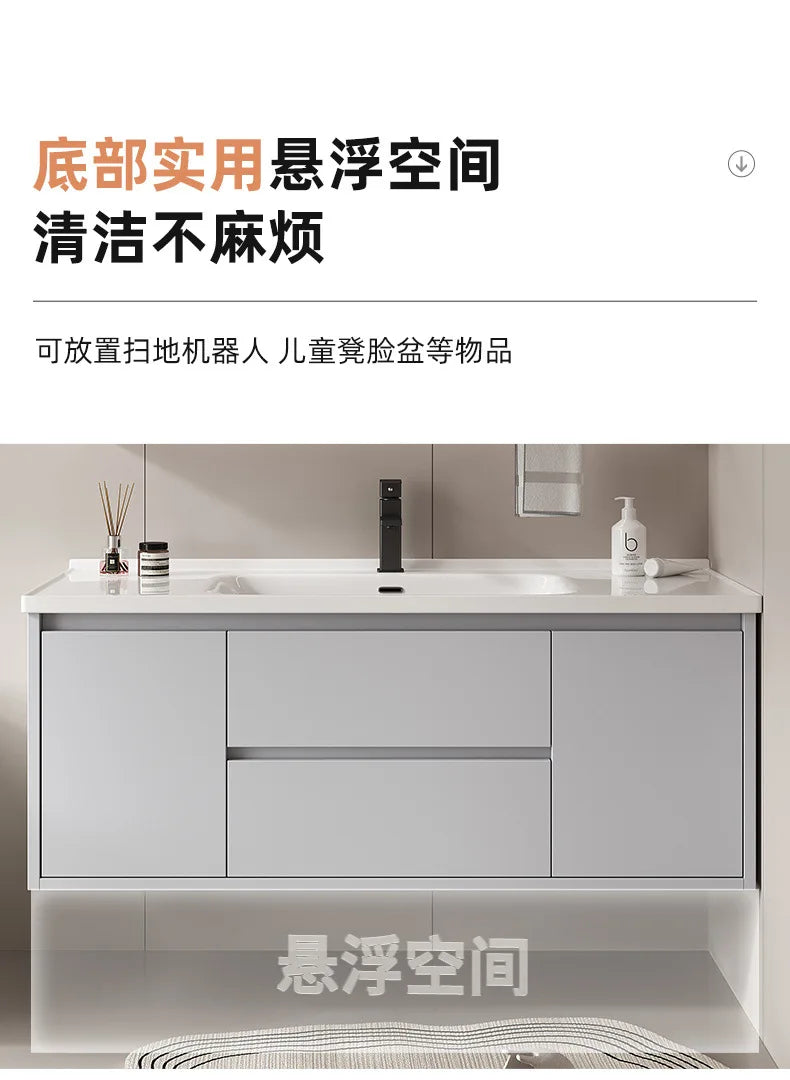 bathroom cabinet combination ceramic basin integrated basin washbasin washbasin cabinet Customizable