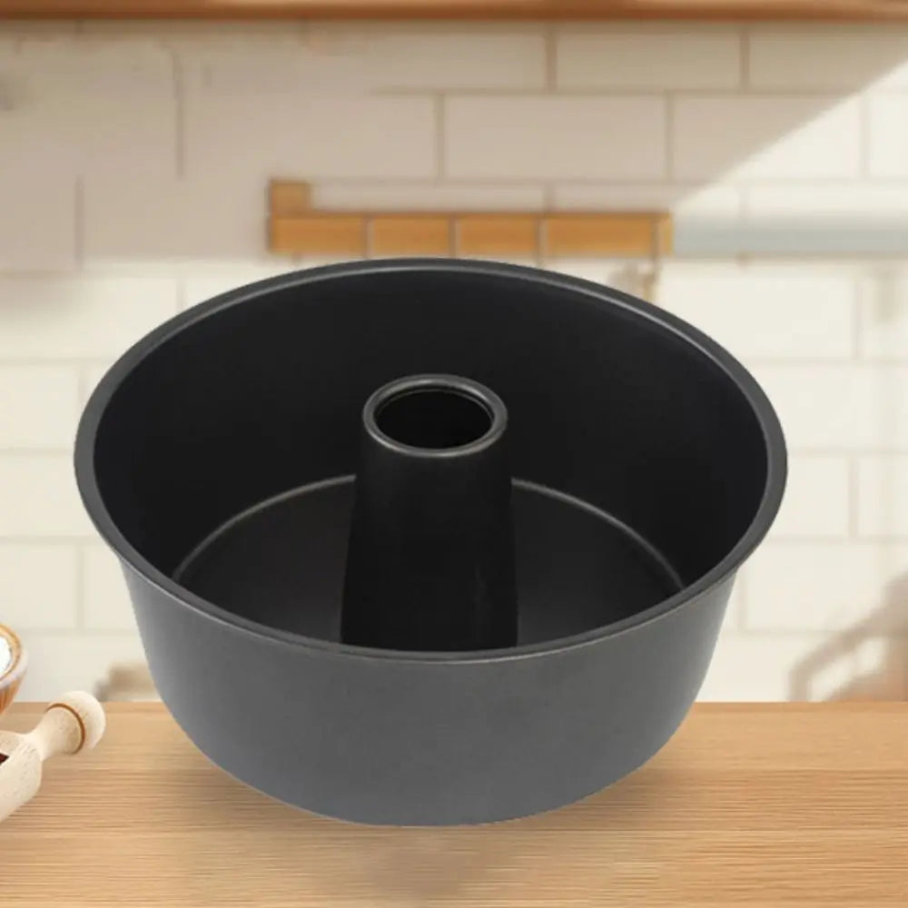 Practical Hollow Fluted Tube Cake Pan Non-Stick Round Pumpkin Cake Mold Carbon Steel Heat Resistant Bread Baking Pan Bakery
