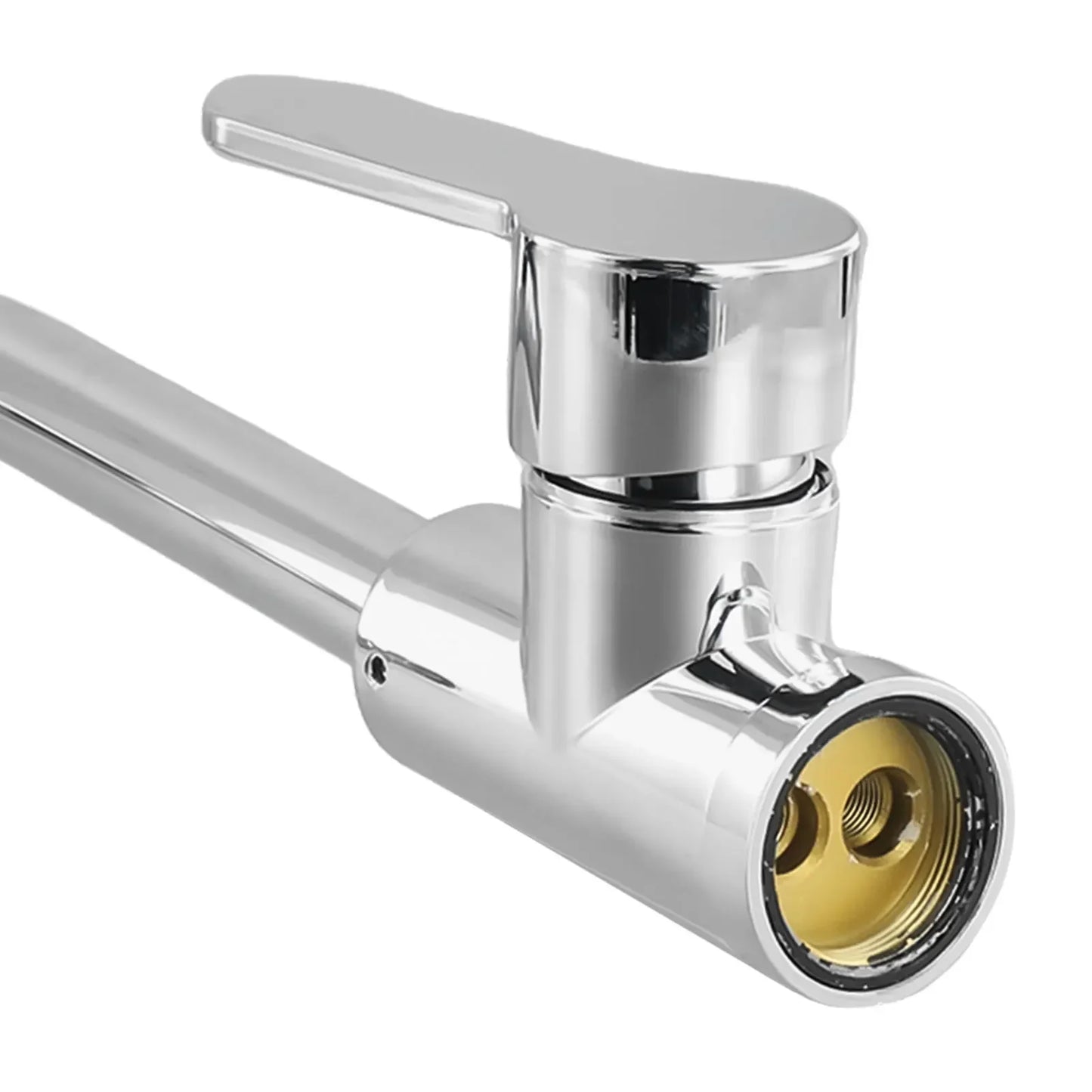 Kitchen Bathroom  Faucet Polished  Chrome Plated  Swivel Basin  Sink Cold Hot Mixer Water Tap Deck Mounted Bathroom Faucet