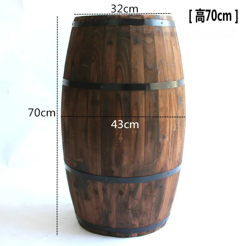 Oak wine barrel decoration wooden beer wine barrel bar solid wood wine barrel ornament exhibition wedding props decoration