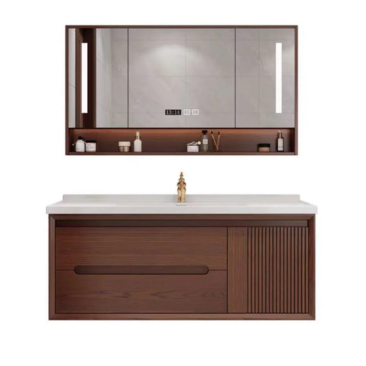 Bathroom vanity furniture, modern smart paint cabinet, bathroom cabinet with sink