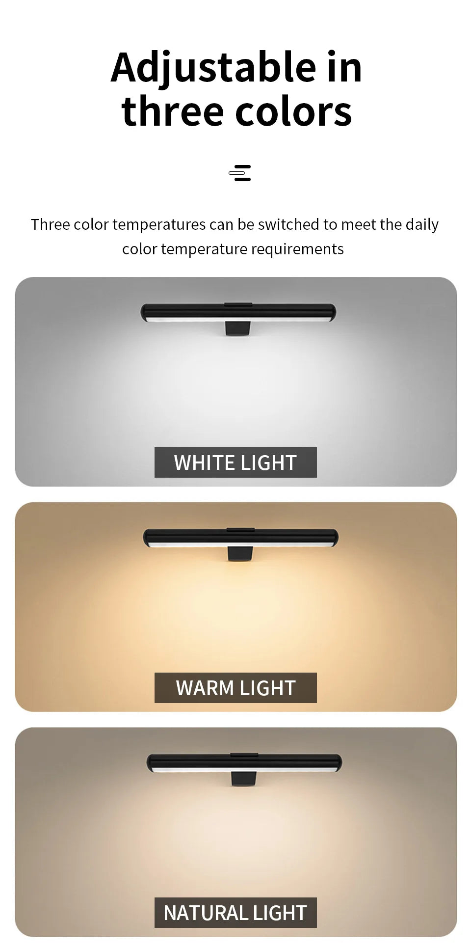 3600mAh Painting Picture Light Magnetic Touch Night Light Portrait With Remote Living Room Wireless Wall Lamp 3 Colors Dimming