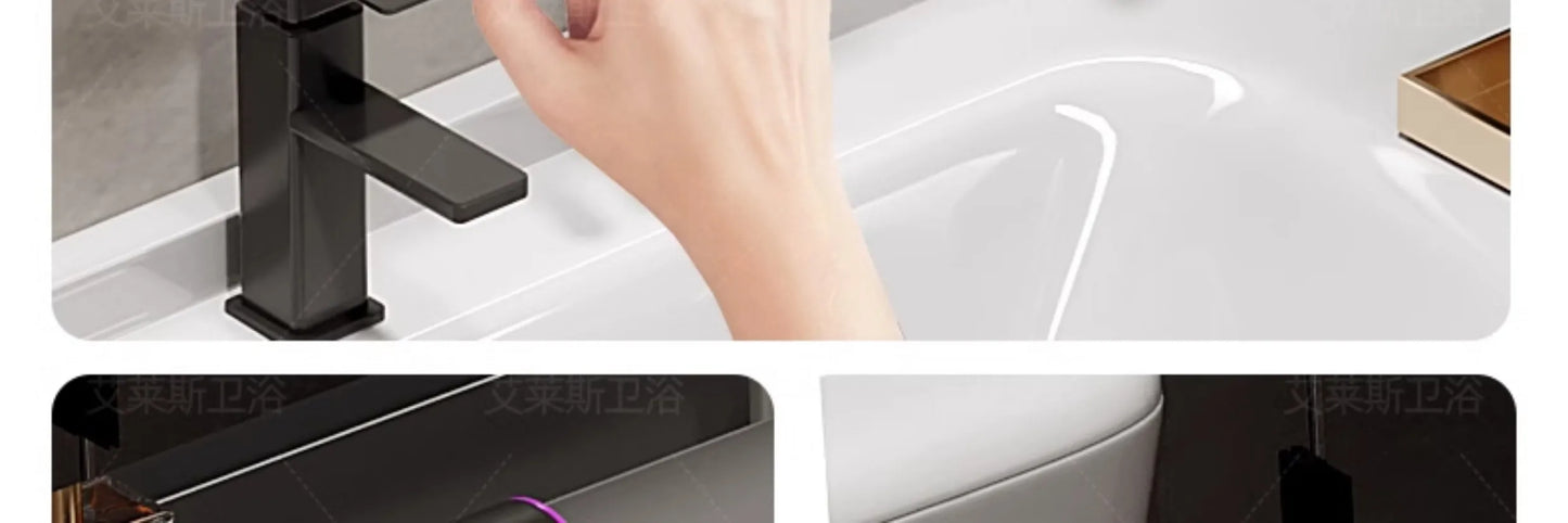 01A Modern Simple Bathroom Vanities Vintage Toilet Partition Vanity Drawer Light Mirrors Muebles Para El Hogar Maderaa Furniture
