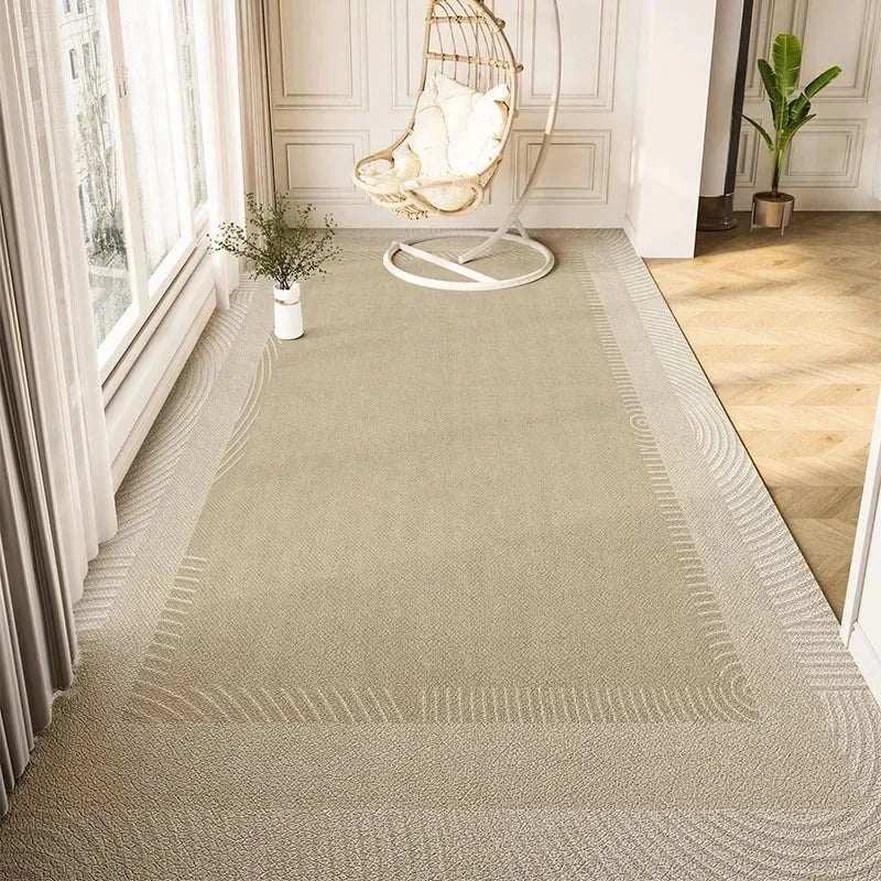 Balcony Waterproof Carpet Pvc Leather Anti-slip Floor Mat Large Size Minimalist Style Home Decoration Rug Kitchen Carpets 주방 카펫