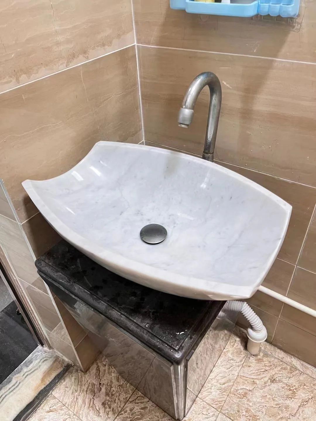 Natural Marble Wash Basin Bathroom Vanities Cabinets Green Marble Bathroom Sink Bathroom Vanity With Sink Customizable