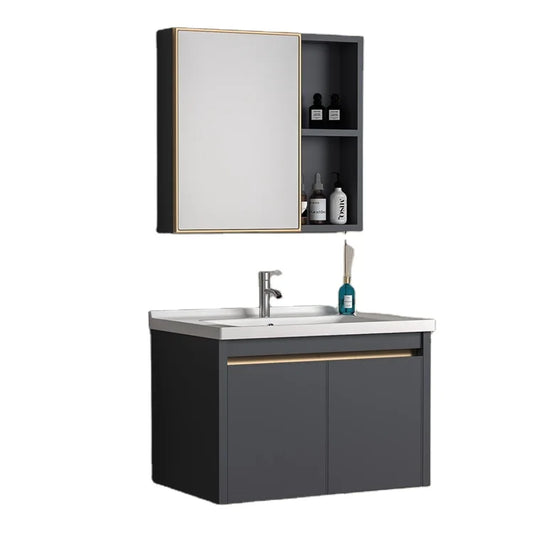 Guangdong Washroom Mirror Cabinet Ceramic Hand Wash Basin Bathroom Vanity Units