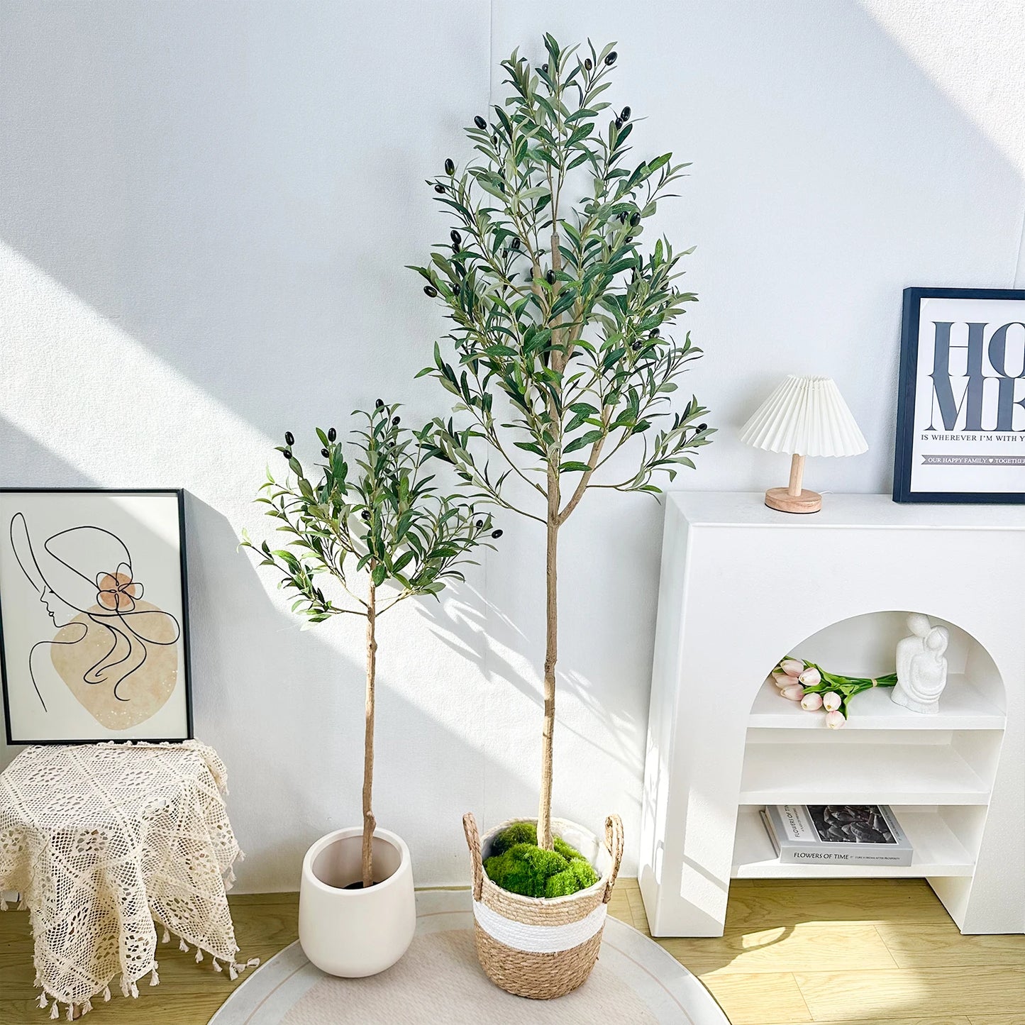 110-200CM Large Artificial Olive Plant tree Branches Without pot Faux plant Ornament indoor Faux Plant for Home garden Decor