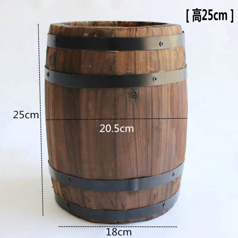 Oak wine barrel decoration wooden beer wine barrel bar solid wood wine barrel ornament exhibition wedding props decoration