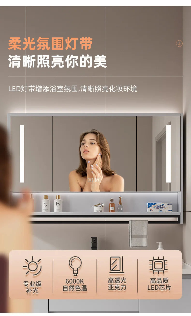 bathroom cabinet combination ceramic basin integrated basin washbasin washbasin cabinet Customizable