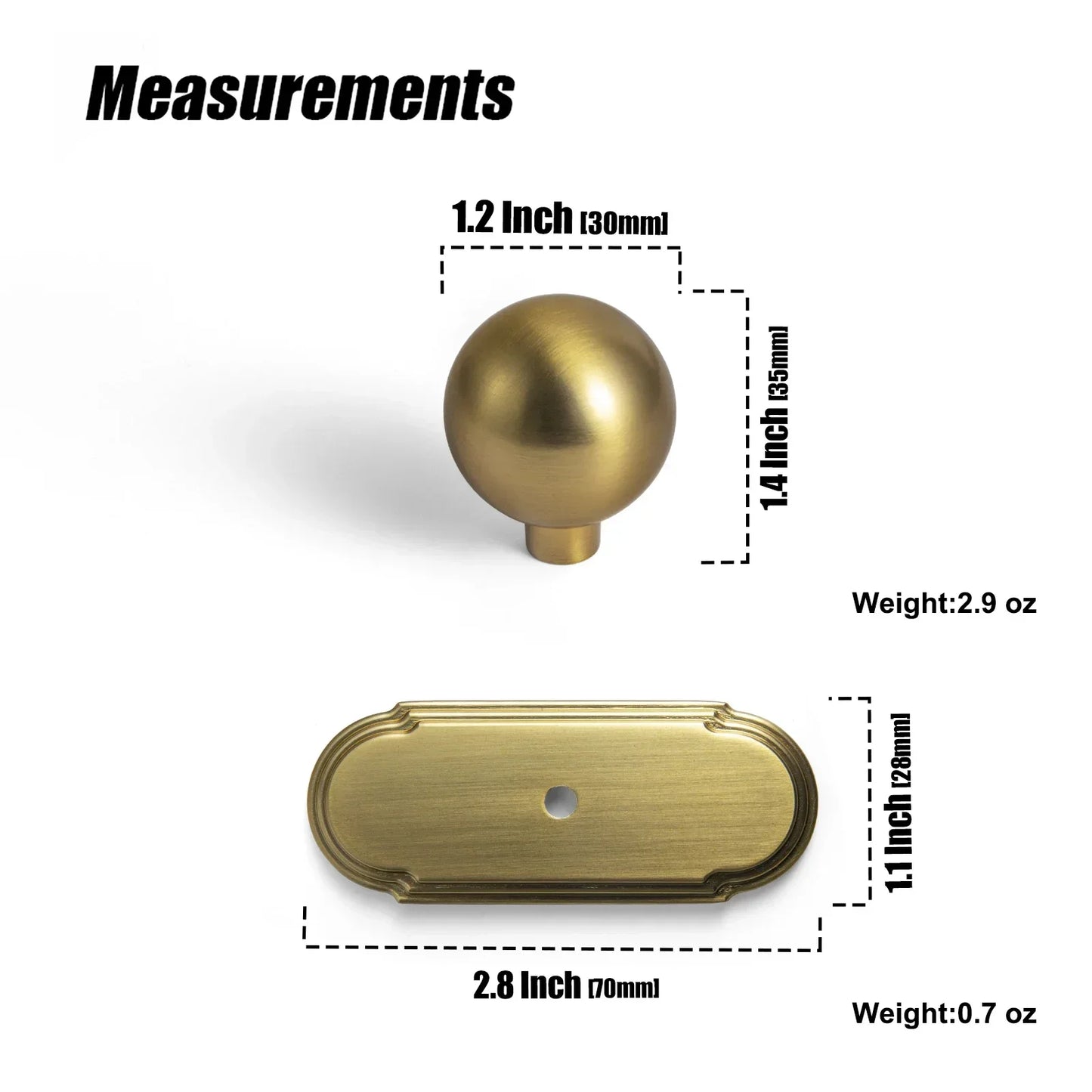 Goo-Ki Brushed Gold Cabinet Pulls with 5'' Hole Centers, Modern Style Zinc Alloy Cabinet Handles for Dresser,Wardrobe,Cupboard